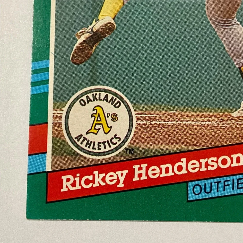 Vintage Donruss MLB '91 Rickey Henderson Baseball Error ( INC no . ) Card #648